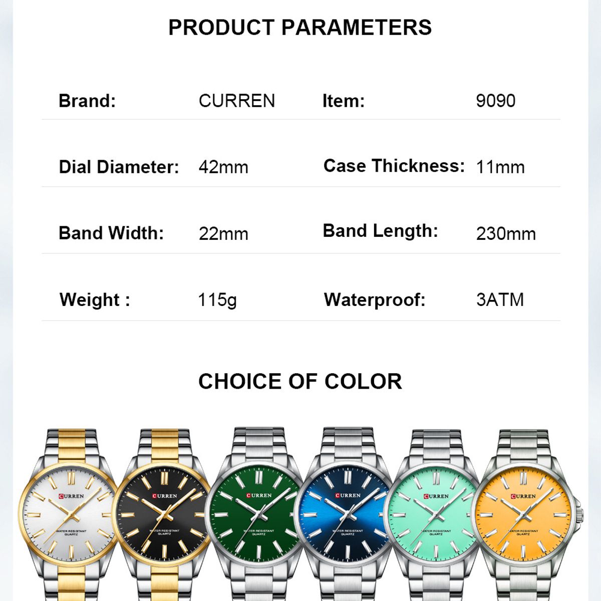 CURREN - Reloj Curren Hombre - Verde