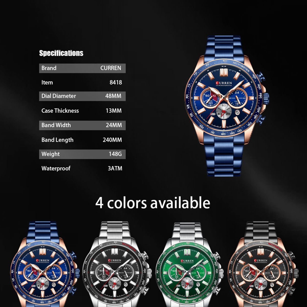 CURREN - Reloj Curren Hombre - Plata