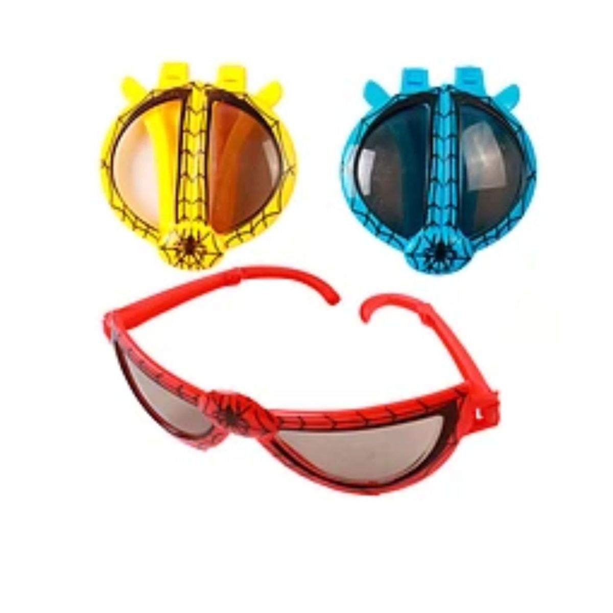 GENERICO - Lentes de Spiderman 2pcs color aleatorio 13x14cm