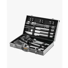 GENERICO - Set Parrillero Asado Barbacoa 18 Pcs En Maleta