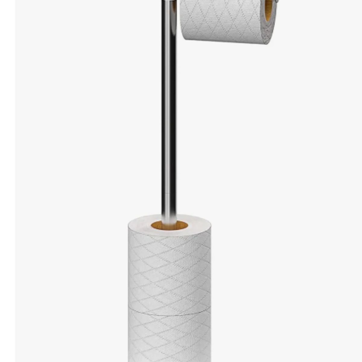 GENERICO - Portarrollos Papel Higiénico Rollo Acero Inoxidable Pedestal