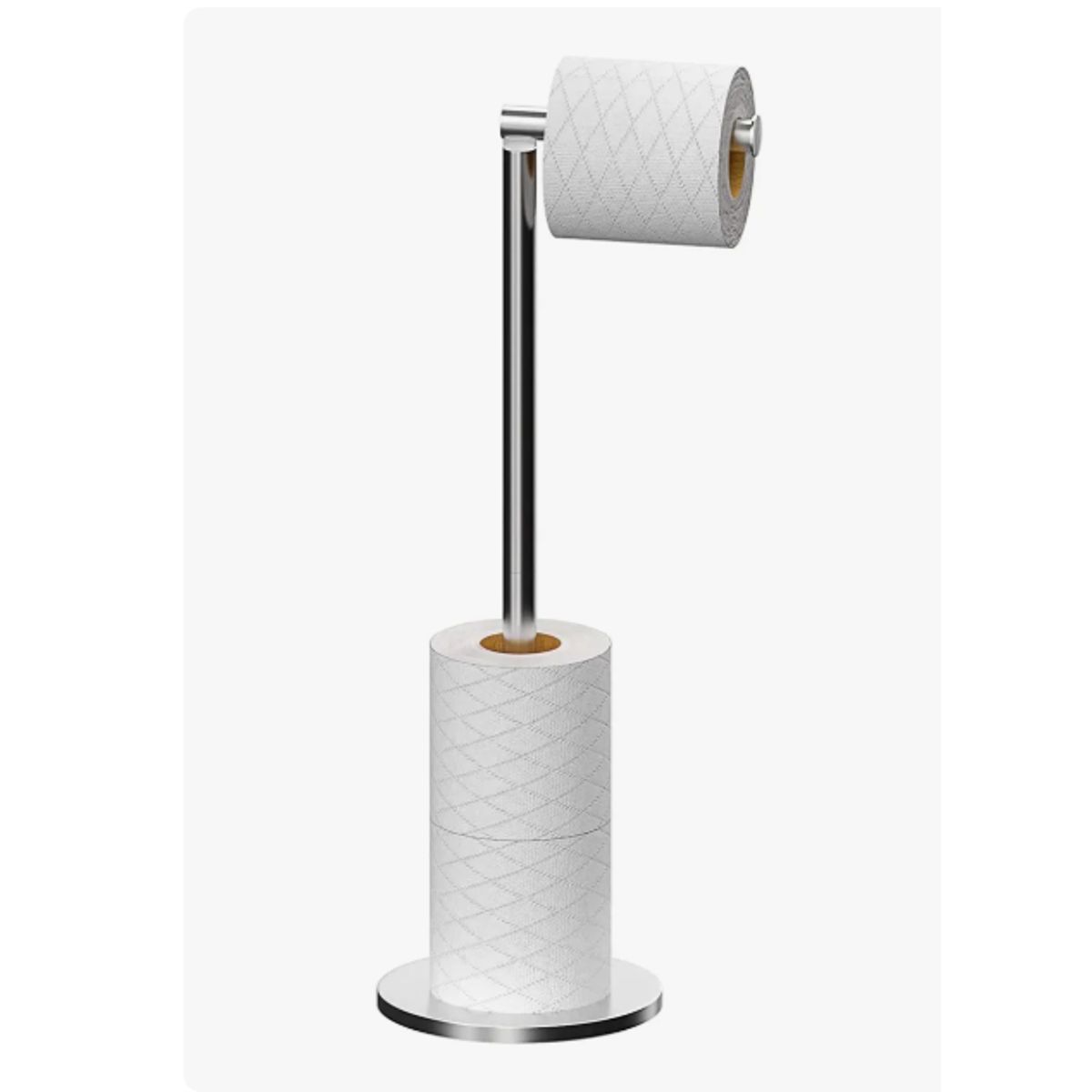 GENERICO - Portarrollos Papel Higiénico Rollo Acero Inoxidable Pedestal