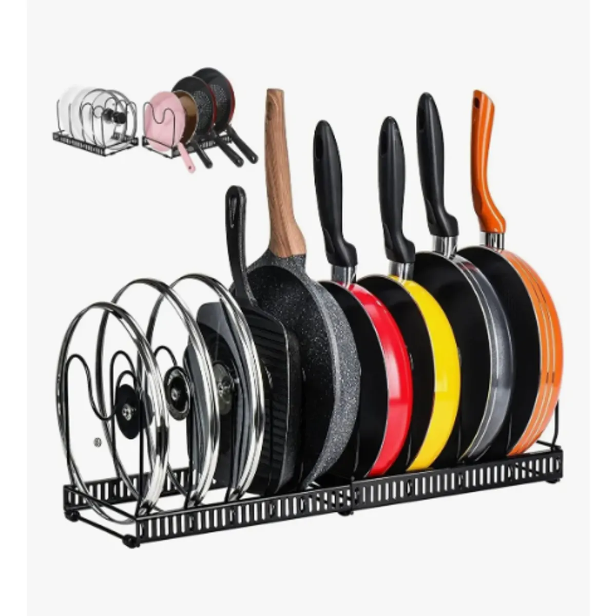GENERICO - Rack Organizador De Ollas Expandible Menaje Tablas Tapas