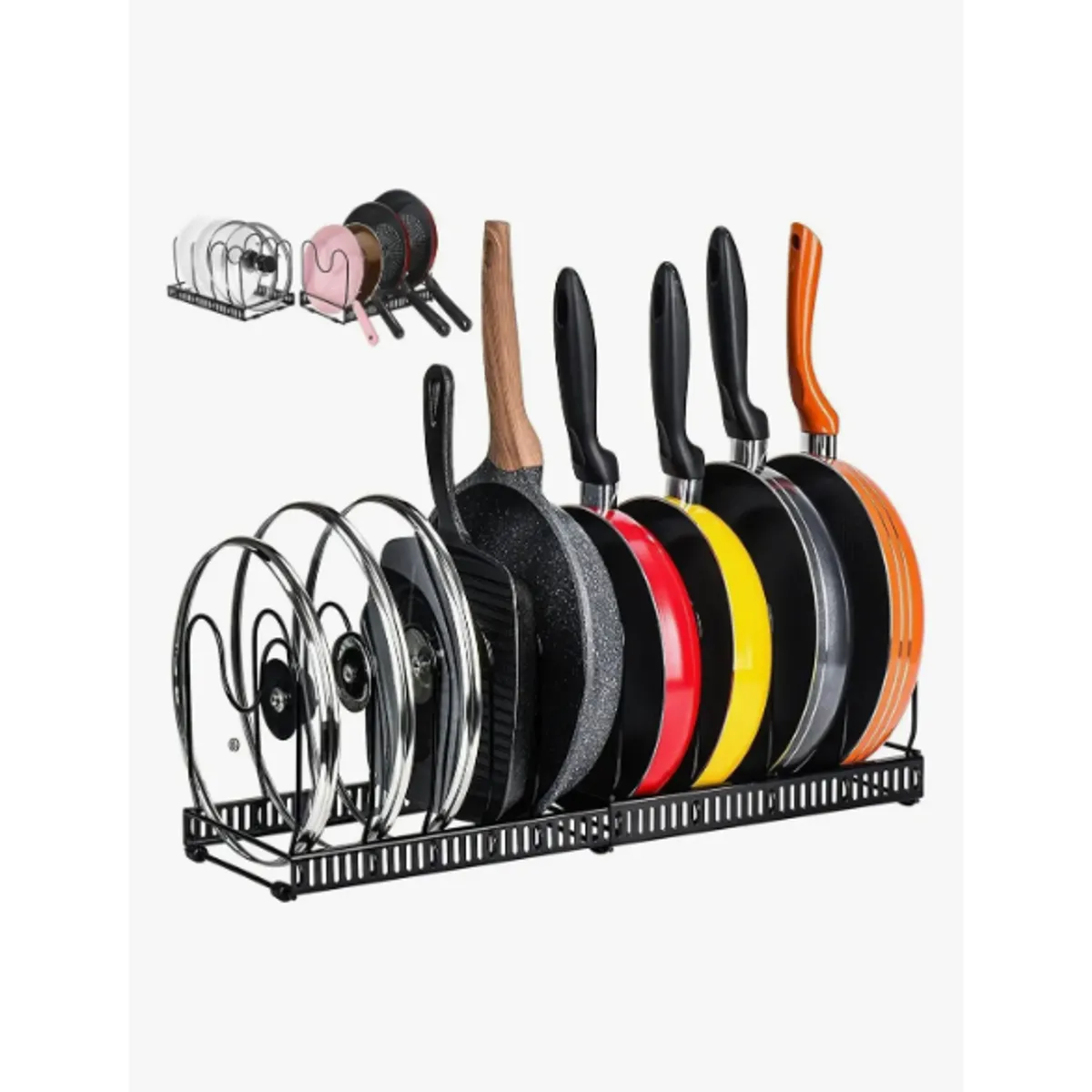 GENERICO - Rack Organizador De Ollas Expandible Menaje Tablas Tapas