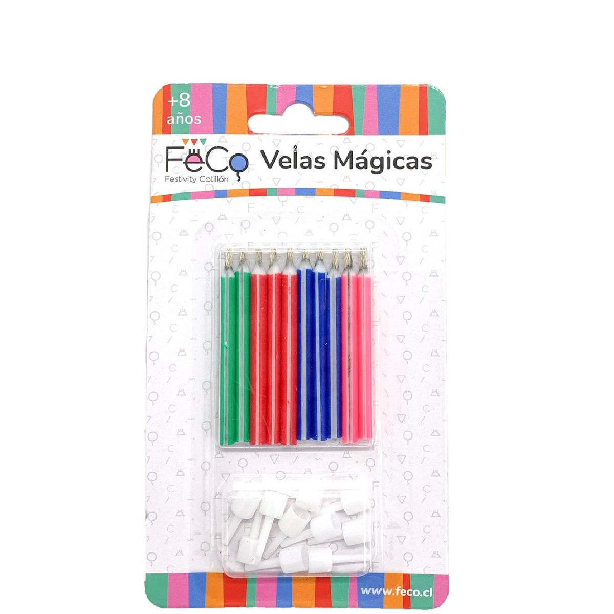 GENERICO - VELA MAGICA X 10 PCS X1 UNI