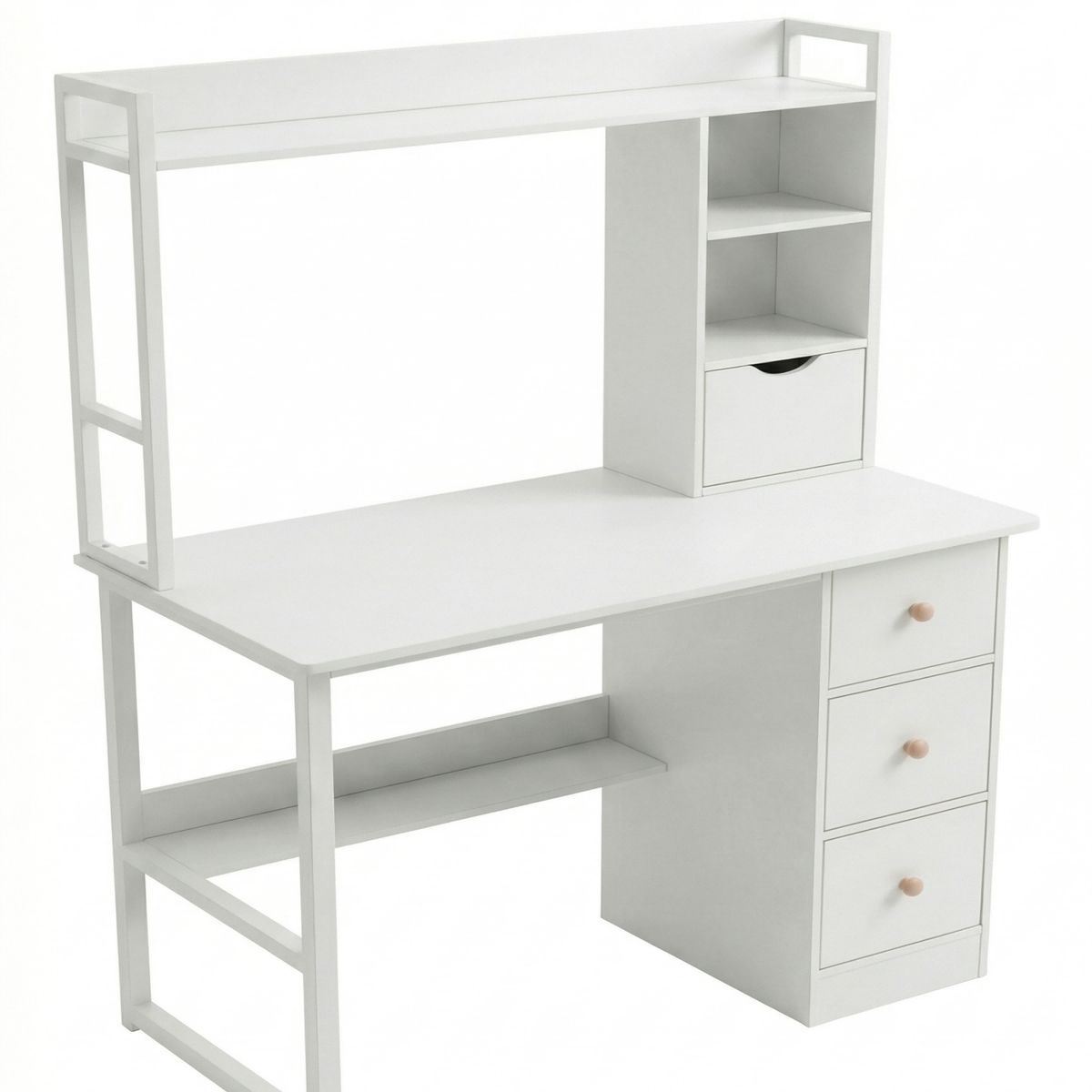 GENERICO - Escritorio Con Estantería Y Cajones Multifuncional 100x48x137cm