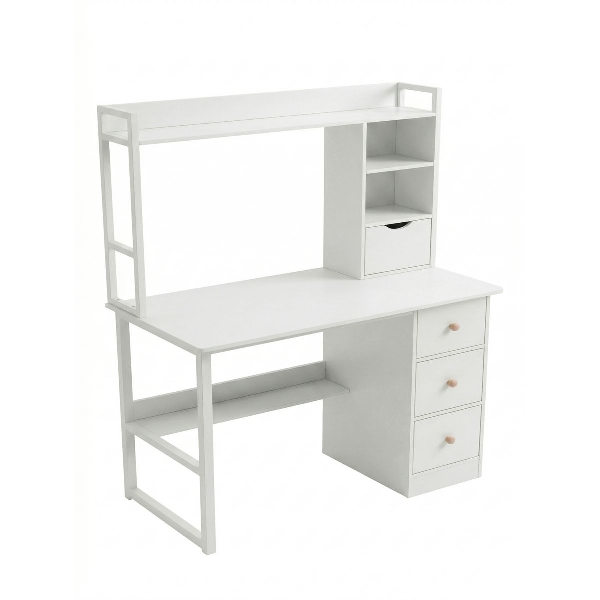 GENERICO - Escritorio Con Estantería Y Cajones Multifuncional 100x48x137cm