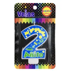 GENERICO - VELA MI 2DO AITO CELESTE X1 UNI