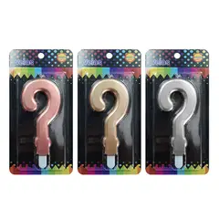 GENERICO - VELA NUMERAL GIGANTE METALLIC N X1 UNI