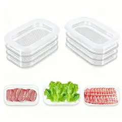 UMEXUS - Pack 2 Contenedor para fiambrería diseño apilables 3 niveles con tapa hermética