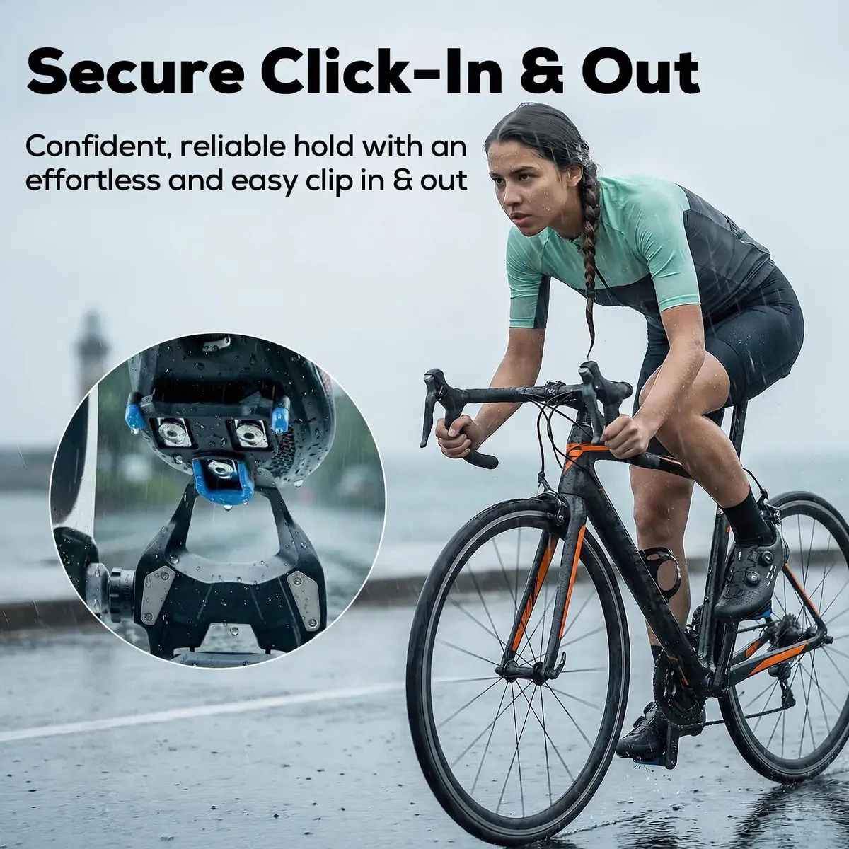 GENERICO - Tacos De Bicicleta De Carretera Para Shimano Spd-sl Sh11 2° Flotador