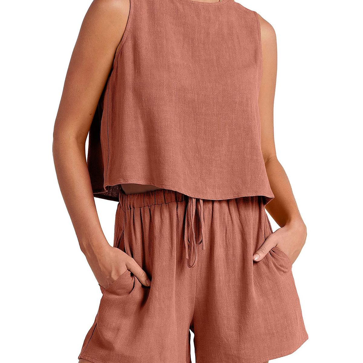 TIOZONEY - Conjuntos de ropa de mujer-Naranja