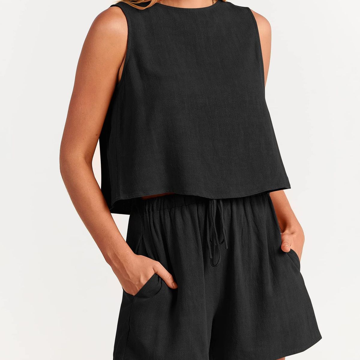 TIOZONEY - Conjuntos de ropa de mujer-Beige