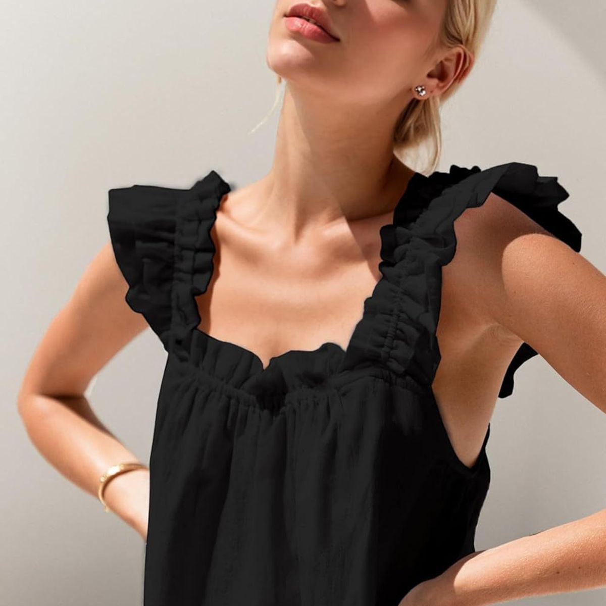 TIOZONEY - Conjuntos de ropa de mujer-Negro