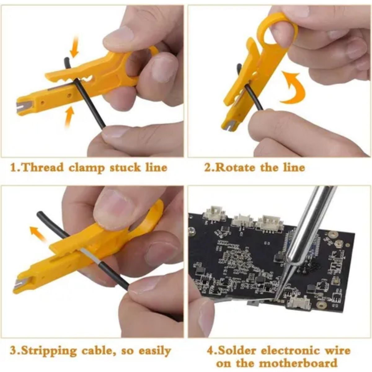 GENERICO - Kit Eléctrico Cautín 60w Regulable 17 Accesorios