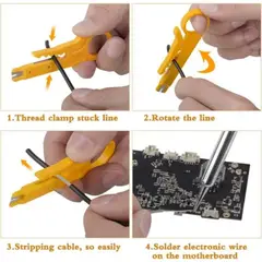 GENERICO - Kit Eléctrico Cautín 60w Regulable 17 Accesorios