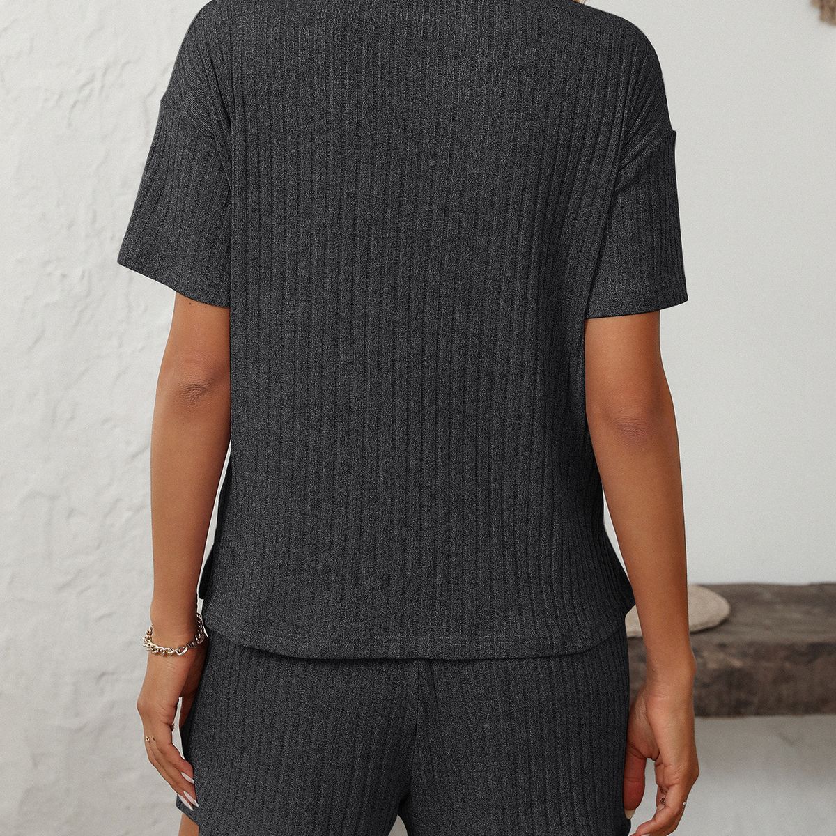 TIOZONEY - Conjuntos de ropa de mujer-Negro