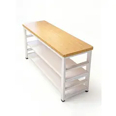 GENERICO - Mueble Organizador Cocina Microondas 3 Niveles Estante 80x40x80cm