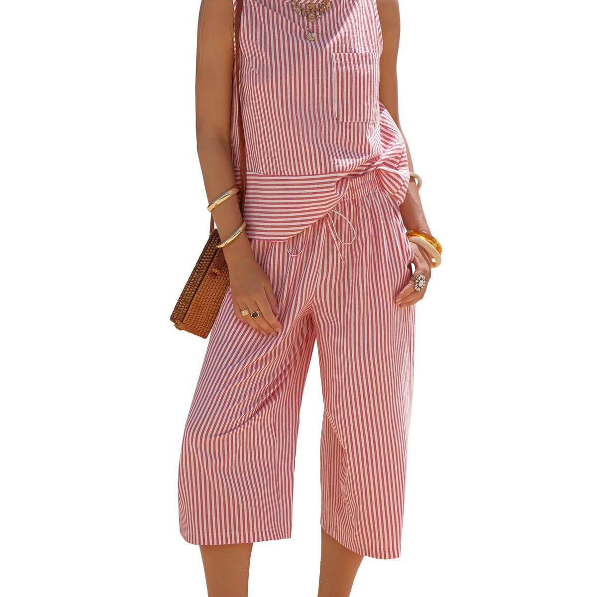 TIOZONEY - Conjuntos de ropa de mujer-Rosa