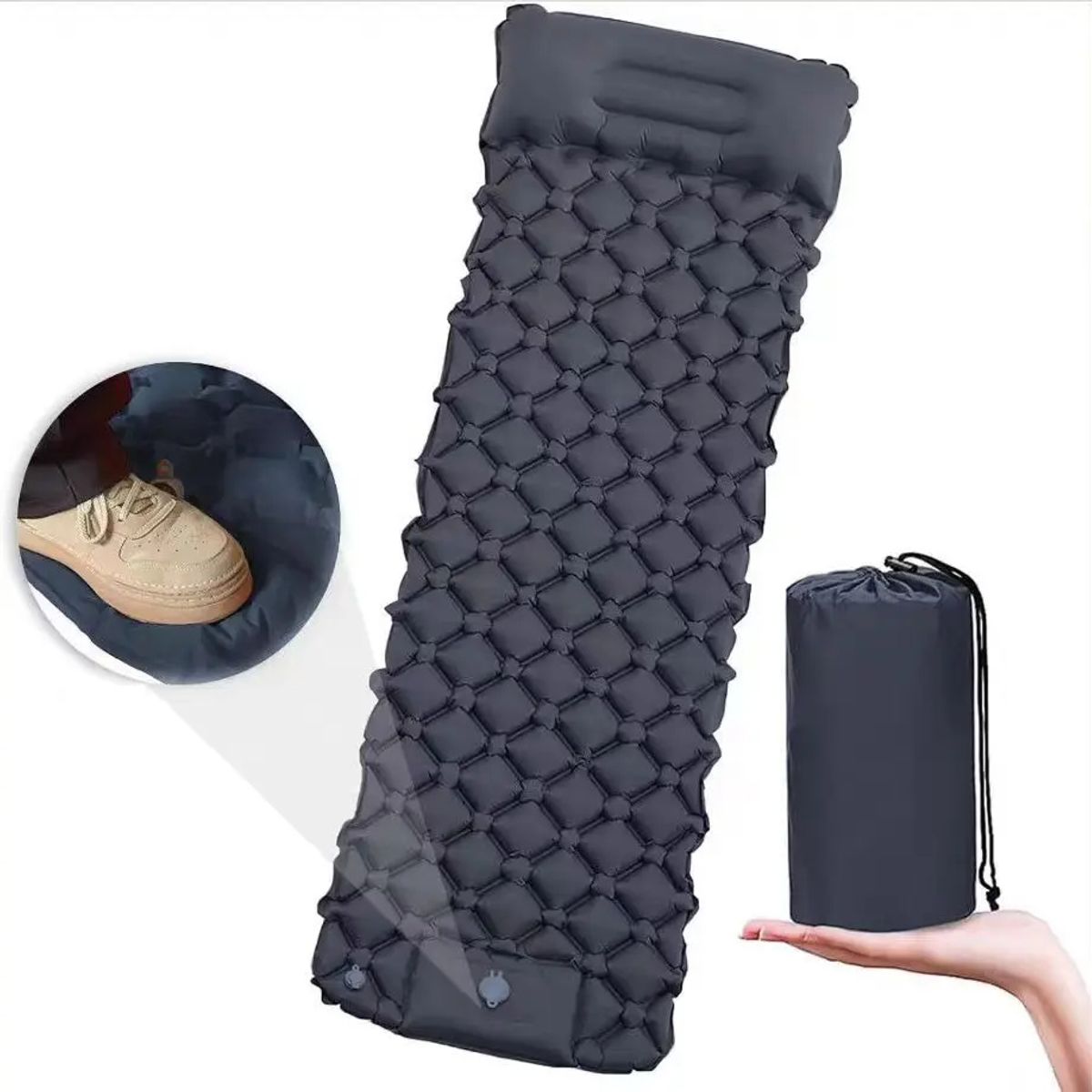 KUANGYE - Colchón Autoinflable Portátil Cama Para Acampar Colchoneta