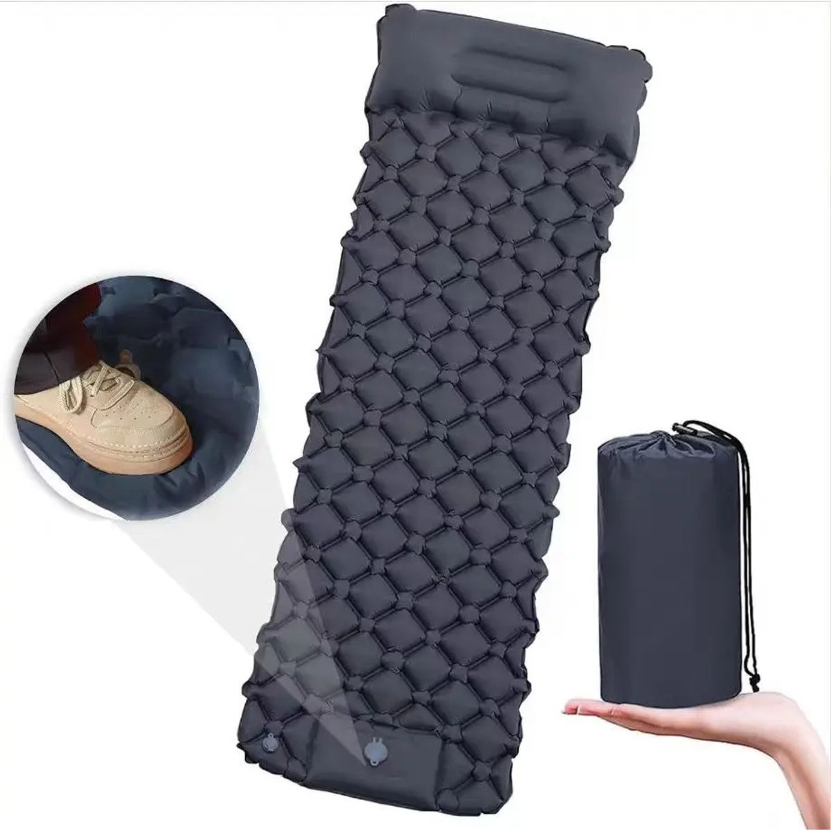 KUANGYE - Colchón Autoinflable Portátil Cama Para Acampar Colchoneta