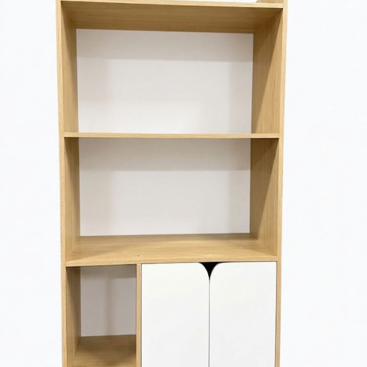 GENERICO - Librero Moderno Con puertas Y 4 Niveles Ajustable  Multifuncional Para Living Y Oficina 60x30x120cm