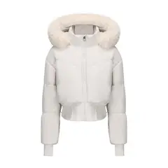 TIOZONEY - Abrigos de mujer - Blanco