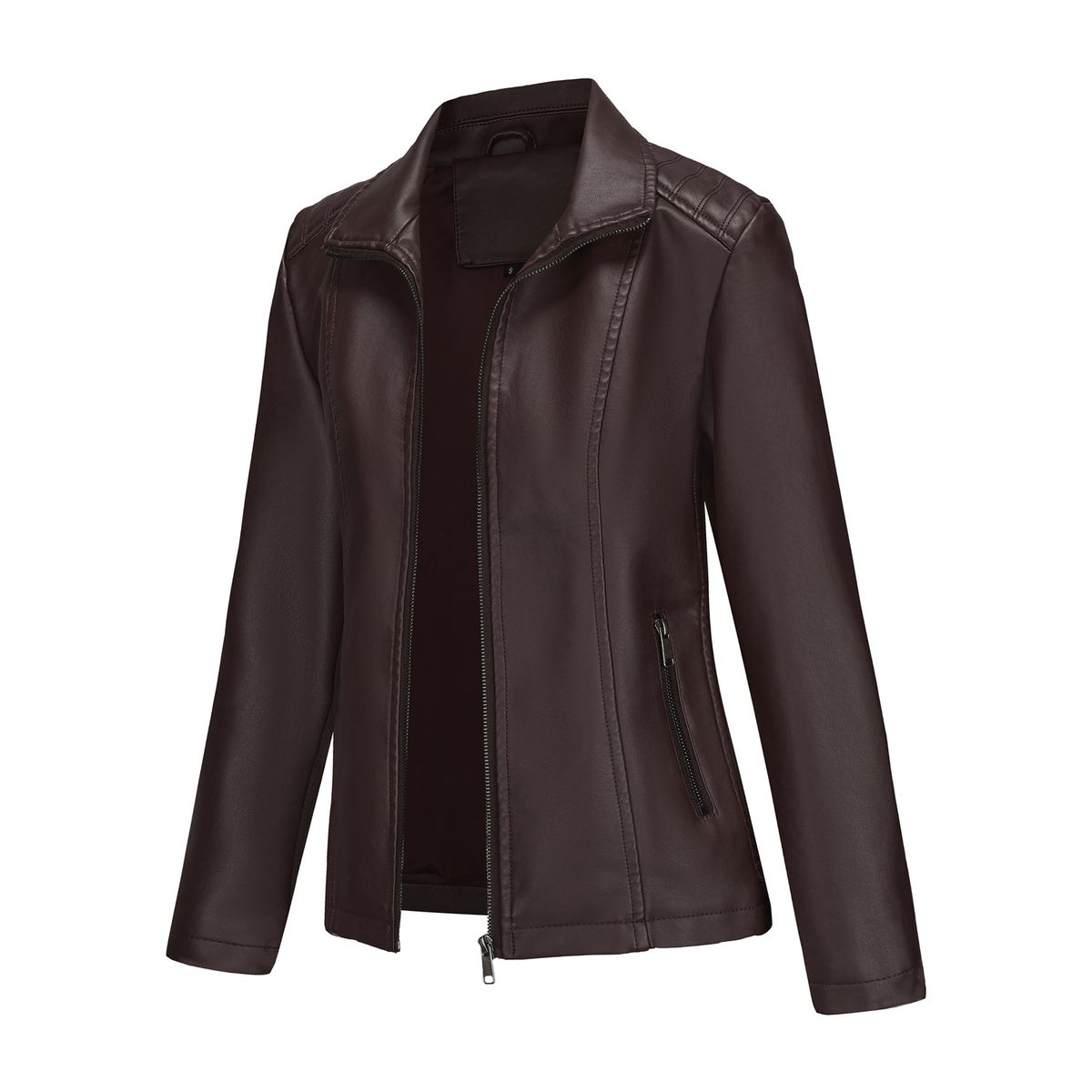 TIOZONEY - Chaquetas de mujer-Café