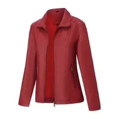 TIOZONEY - Chaquetas de mujer-Rojo