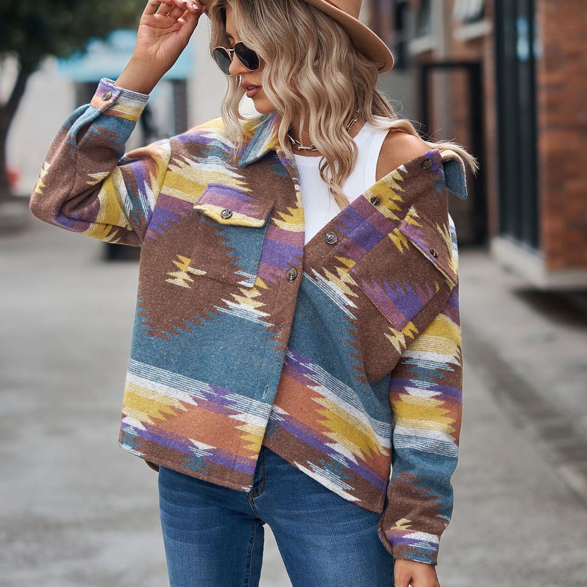 TIOZONEY - Camisa de mujer  Morado