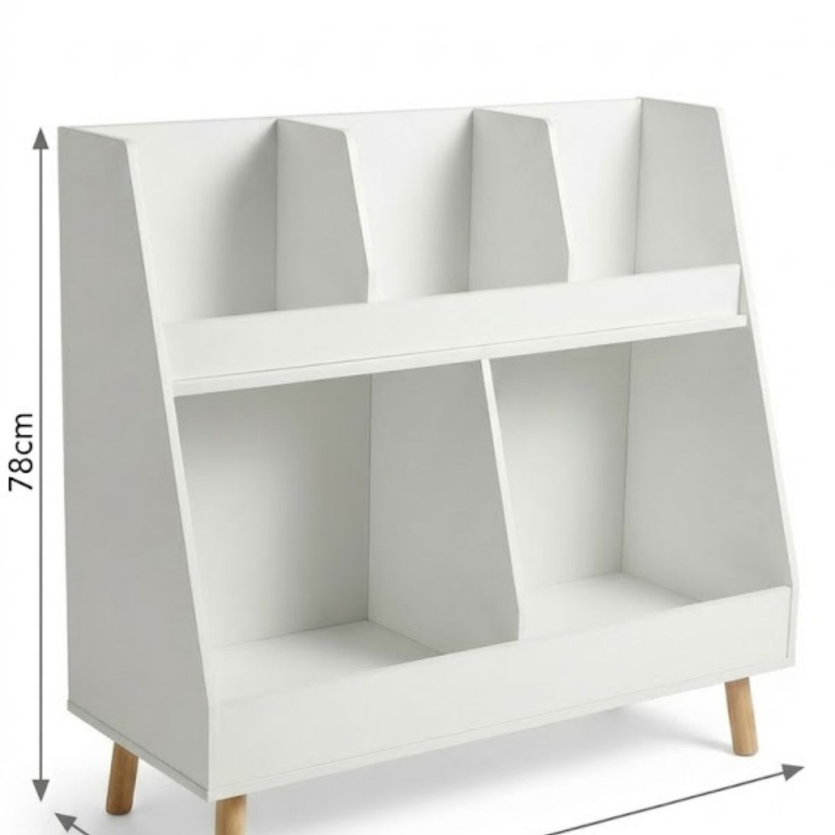GENERICO - Estante Librero Infantil  86x36x78cm Organizar Juguetes o Libros