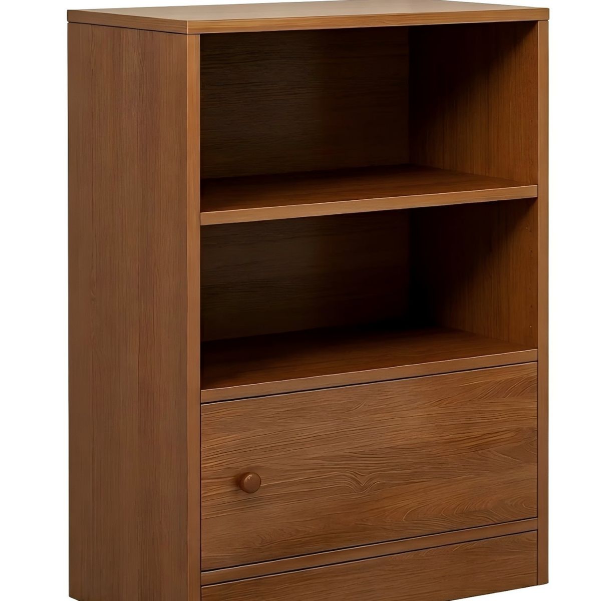 GENERICO - Velador Alto Nórdico Multifuncional Gris Con 3 Niveles 50x30x81cm