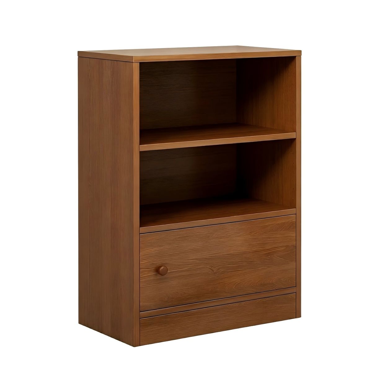 GENERICO - Velador Alto Nórdico Multifuncional Gris Con 3 Niveles 50x30x81cm