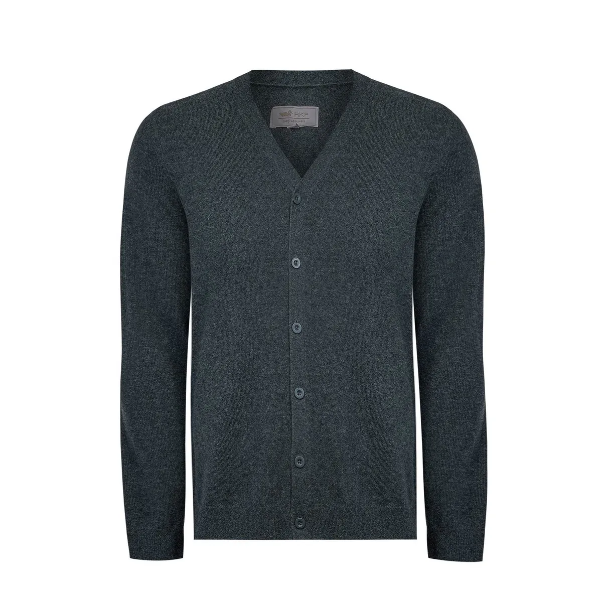 ROCKFORD - Sweater Cashemira Hombre Cash.But Gris ROCKFORD