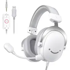 FIFINE - Audífonos Gamer H9 Sonido 7.1 Surround Micrófono Desmontable USB 3.5mm PS5 PS4 Xbox Switch