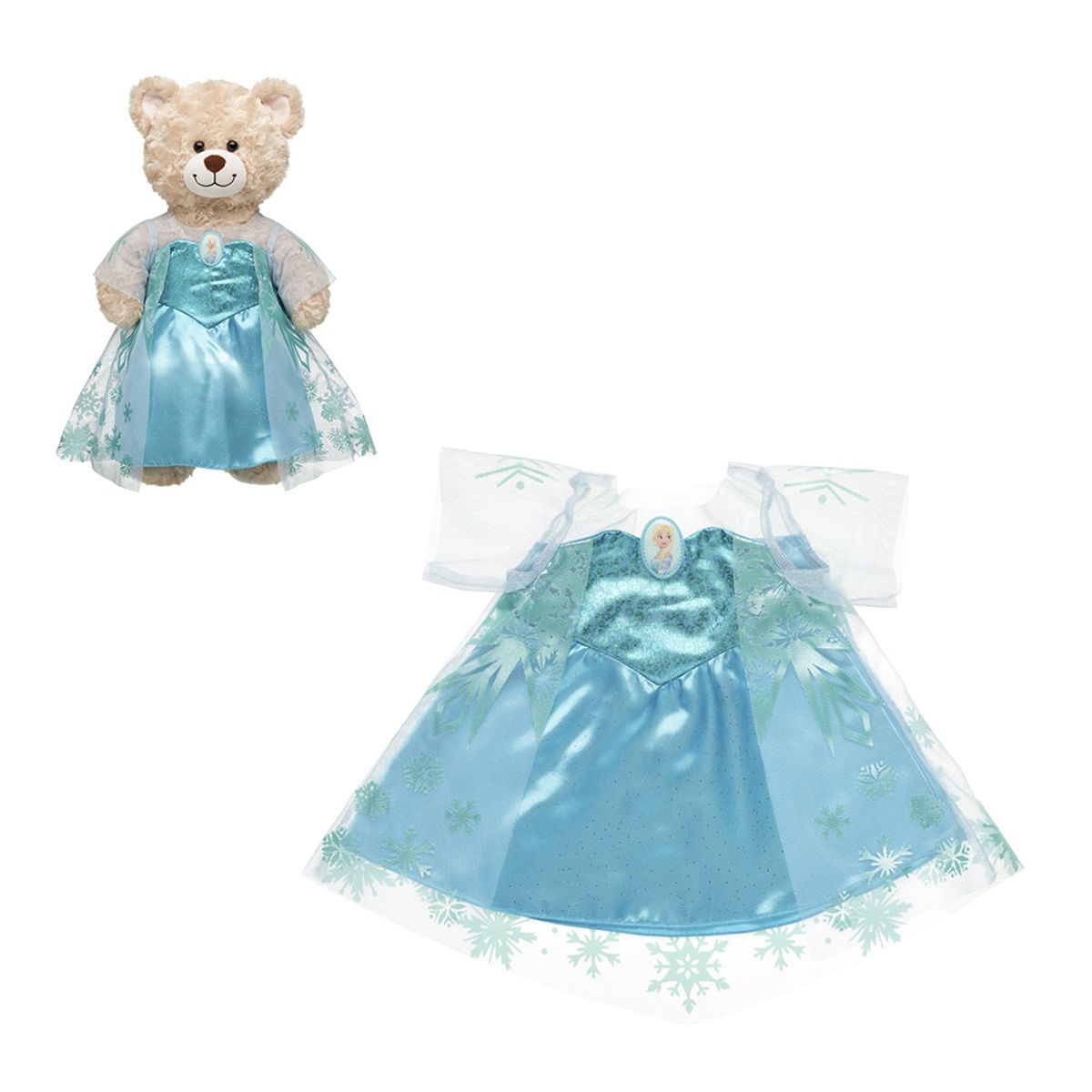 BUILD A BEAR - DISFRAZ ELSA FROZEN DISNEY BUILD-A-BEAR
