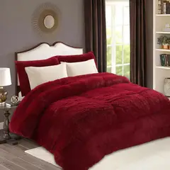 GENERICO - Cobertor 1/5 plazas peludos Cubrecama Con Chiporro