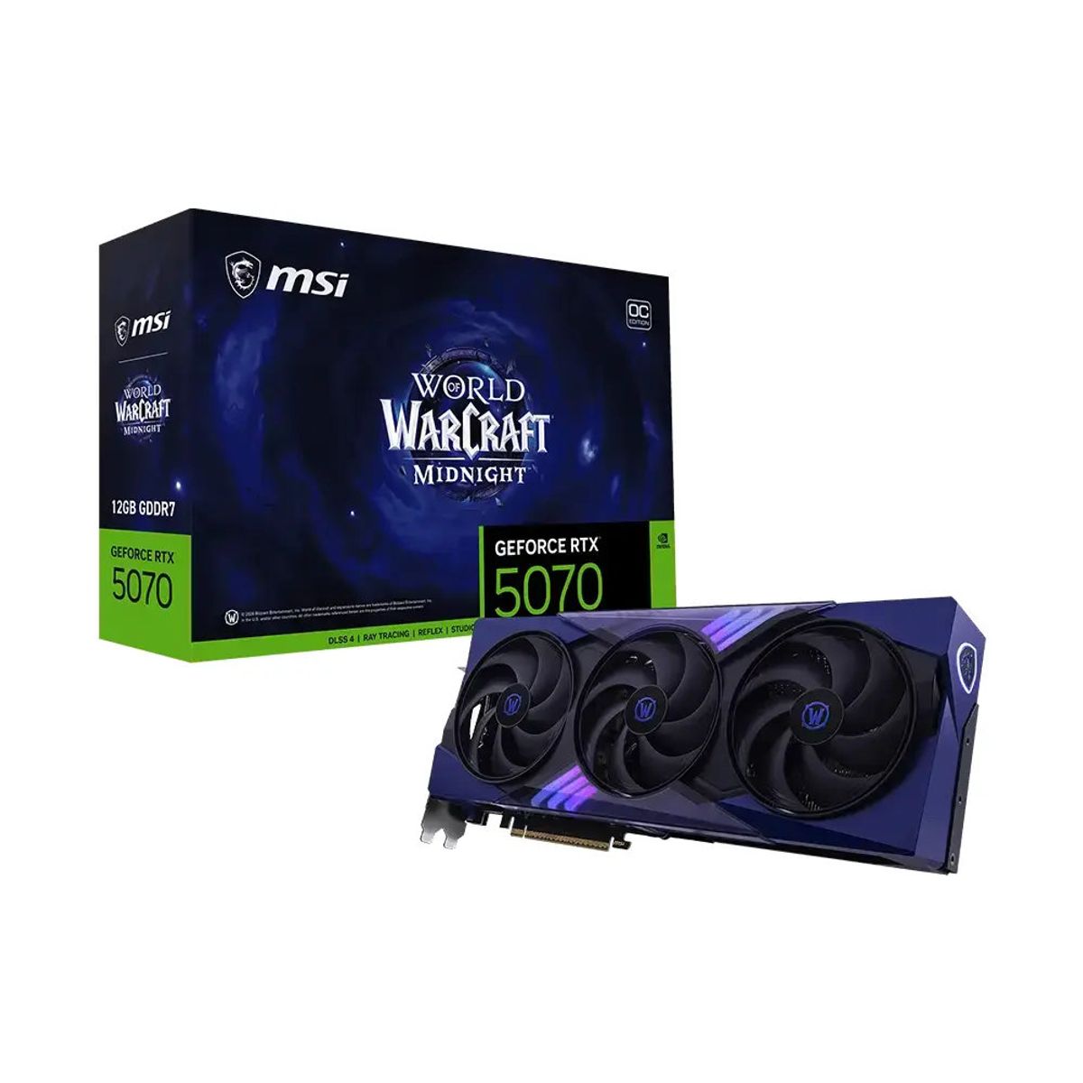 MSI - Tarjeta de Video - MSI WOW Midnight Void  - RTX 5070 - 12GB