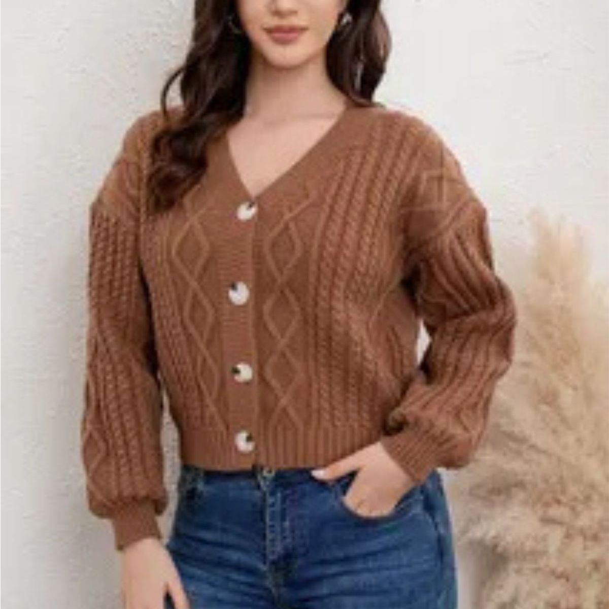 LOOK SHOP - Sweater Mujer Manga Globo Acanalado. Colores. Variedades 517027