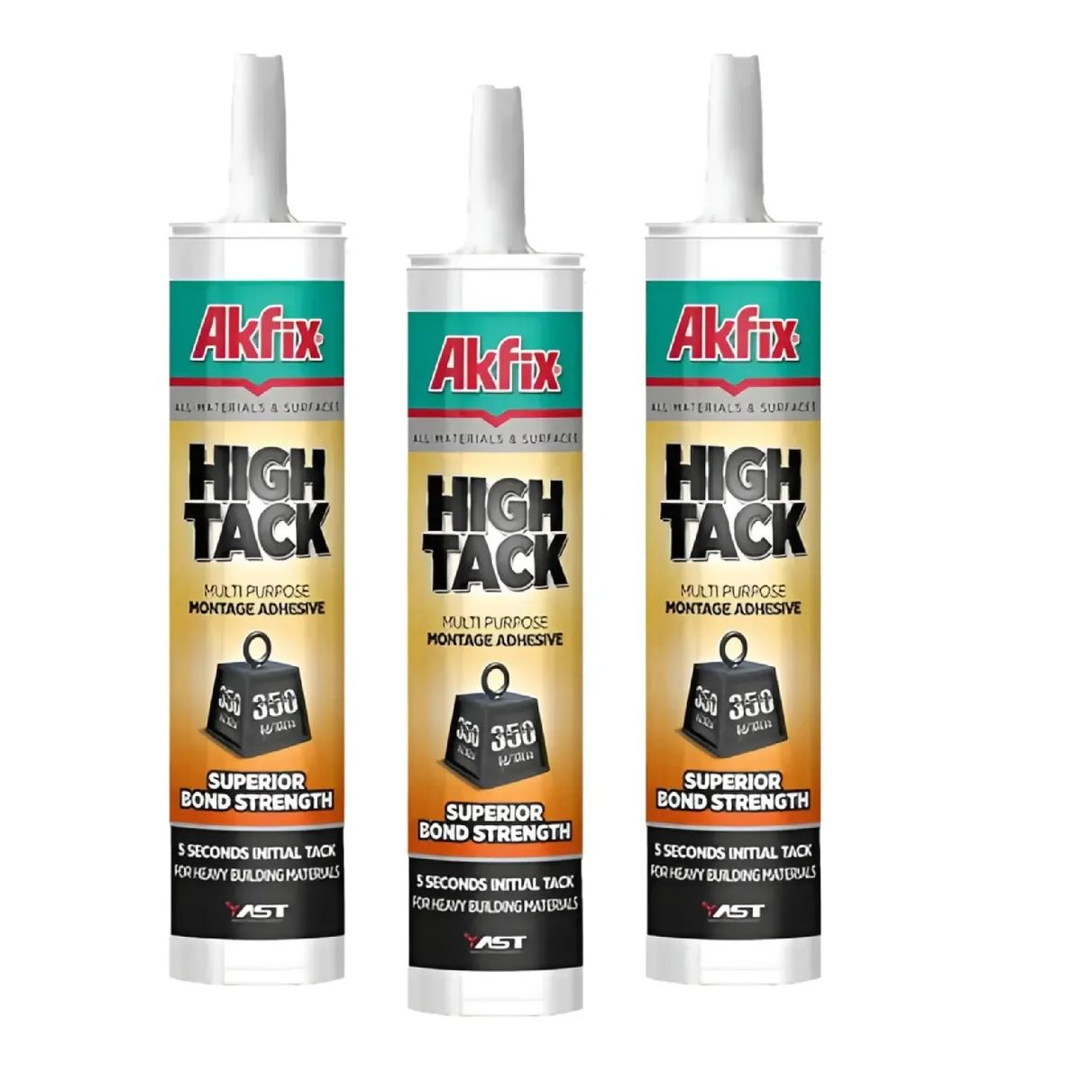 AKFIX - Pack 3 Adhesivo High Tack Akfix Polimero Hibrido Pega Todo