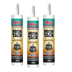 AKFIX - Pack 3 Adhesivo High Tack Polimero Hibrido Pega Todo