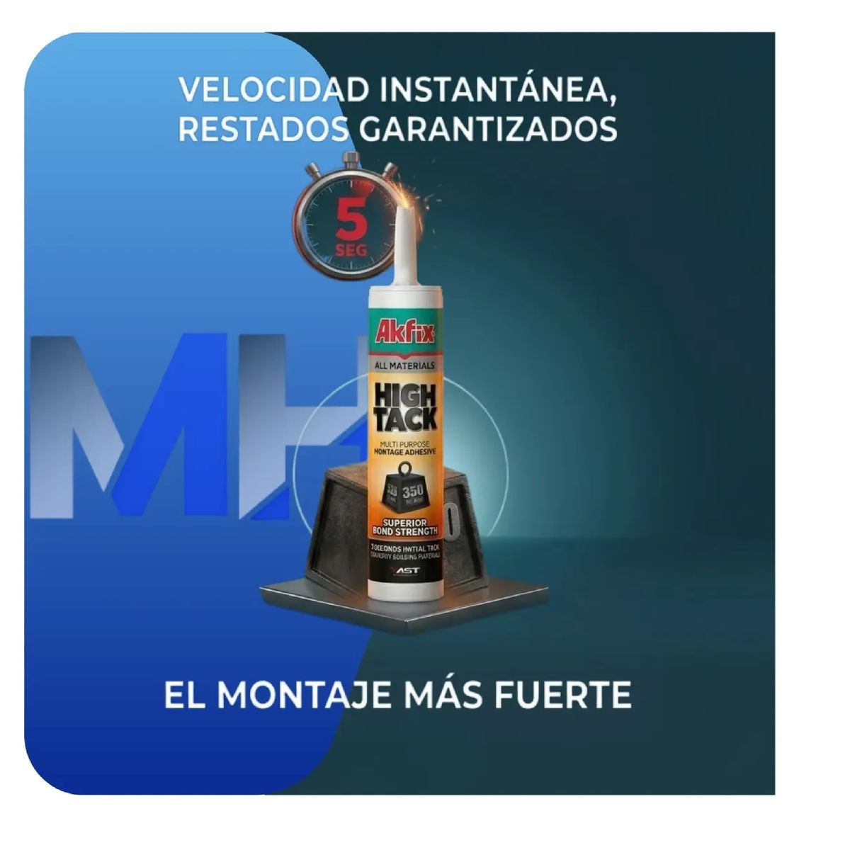 AKFIX - Pack 3 Adhesivo High Tack Akfix Polimero Hibrido Pega Todo