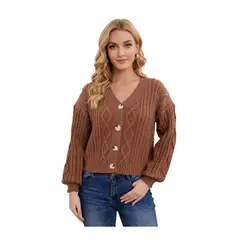 LOOK SHOP - Sweater Mujer Manga Globo Acanalado. Colores. Variedades 517027
