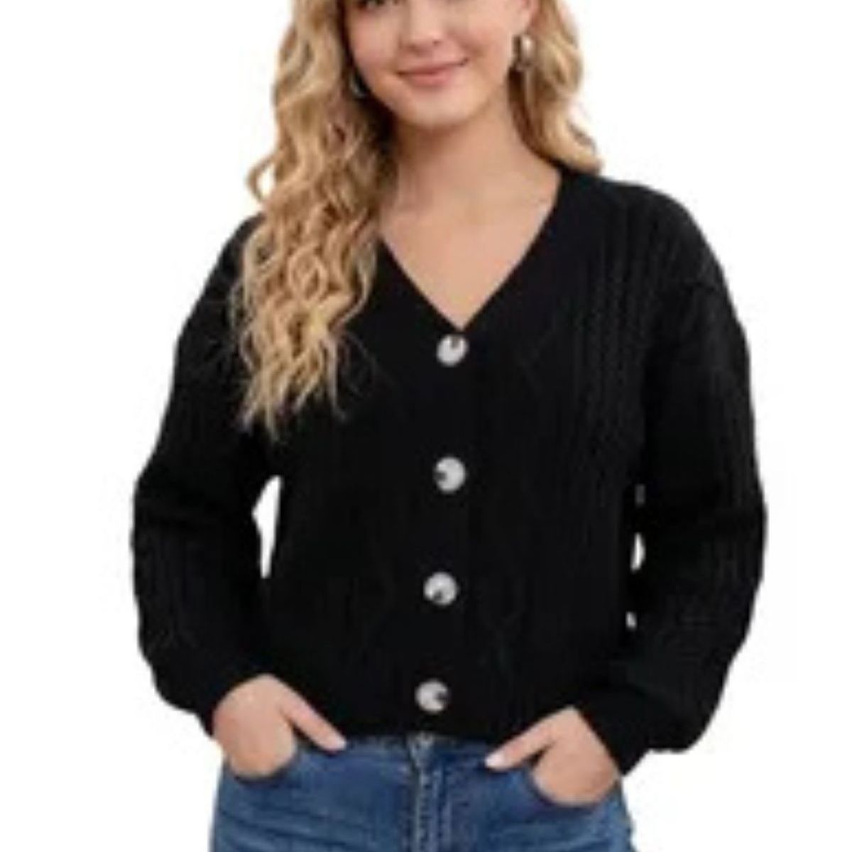 LOOK SHOP - Sweater Mujer Manga Globo Acanalado. Colores. Variedades 517027