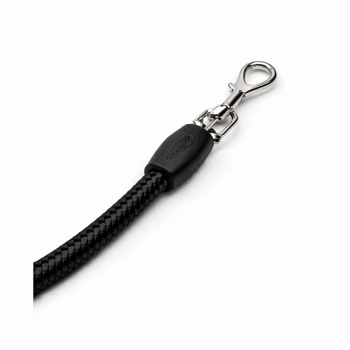 GENERICO - Correa Perro Cuerda Redonda Cuero 120 cm Resistente - Negro