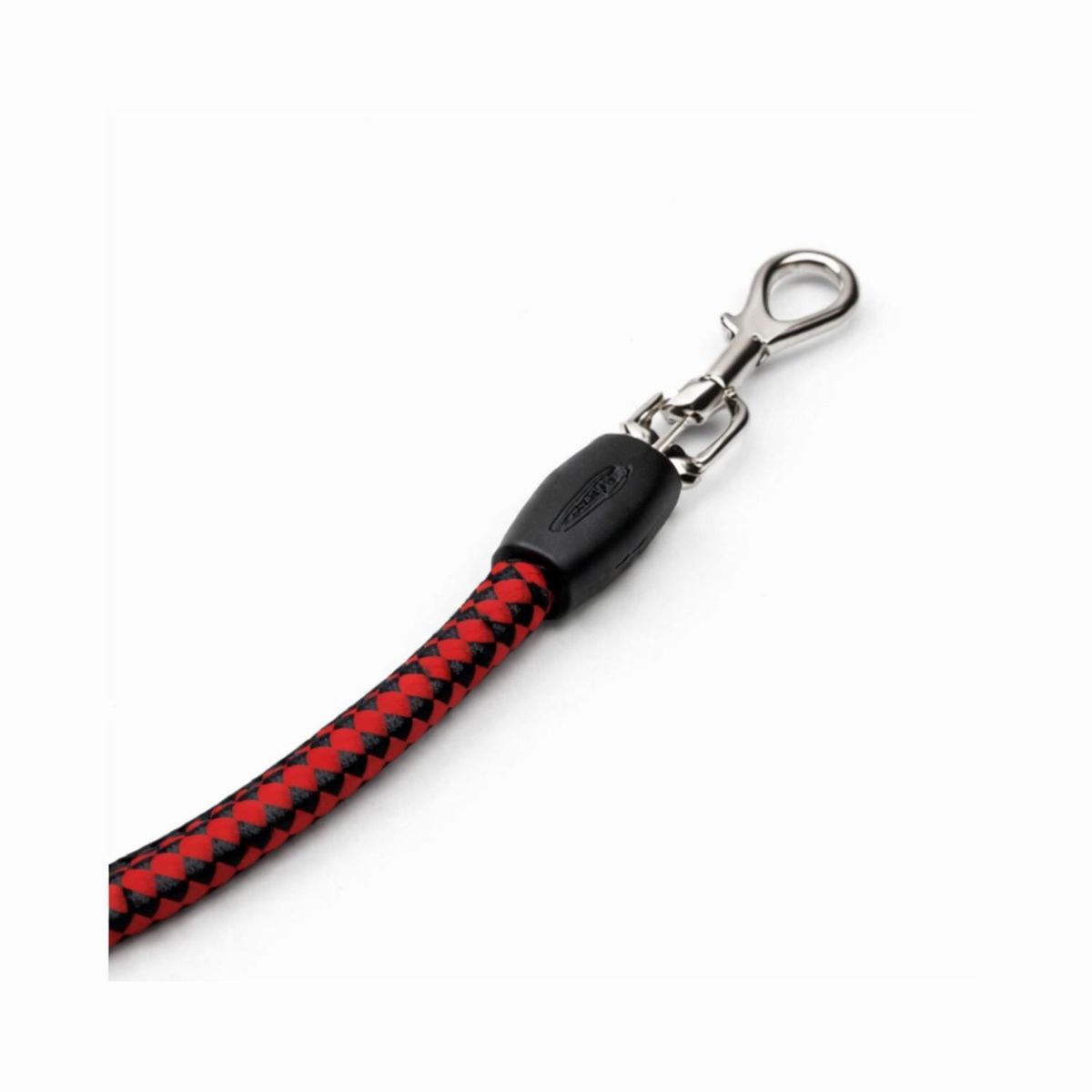 GENERICO - Correa Perro Cuerda Redonda Cuero 120 cm Resistente - Rojo