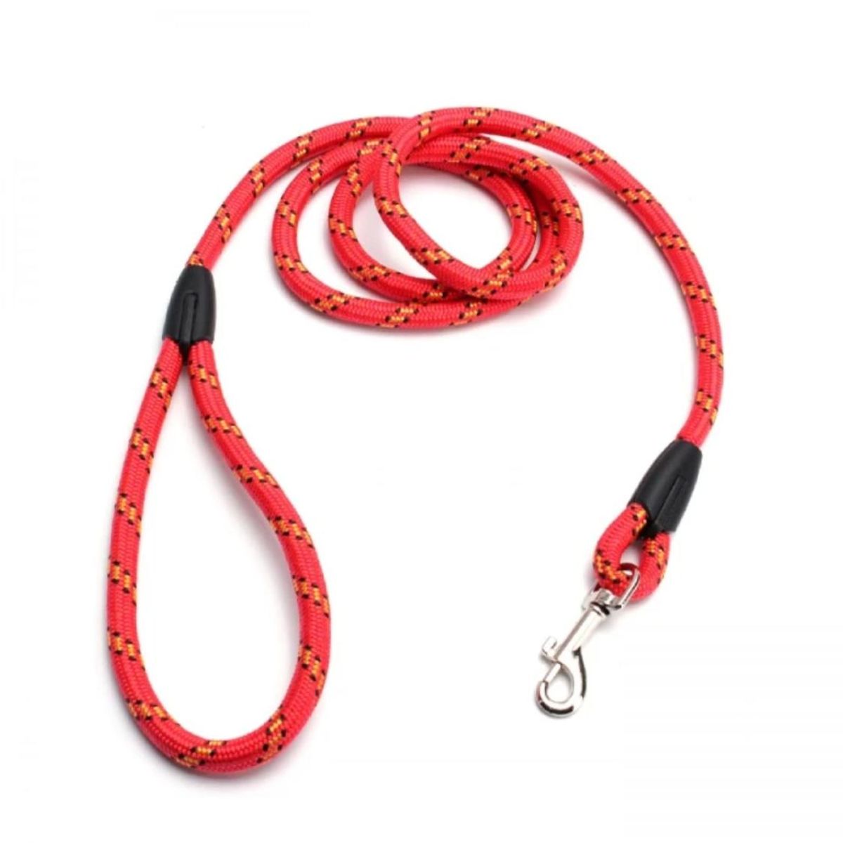 GENERICO - Correa Perro Tracción Redonda 13 mm x 120 cm - Rojo