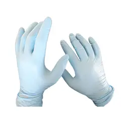 CLEANCARRIER - Guantes de Nitrilo azul Talla L 100 unidades