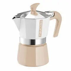 STERN - Cafetera MyMoka aluminio pulido 3 tazas color beige