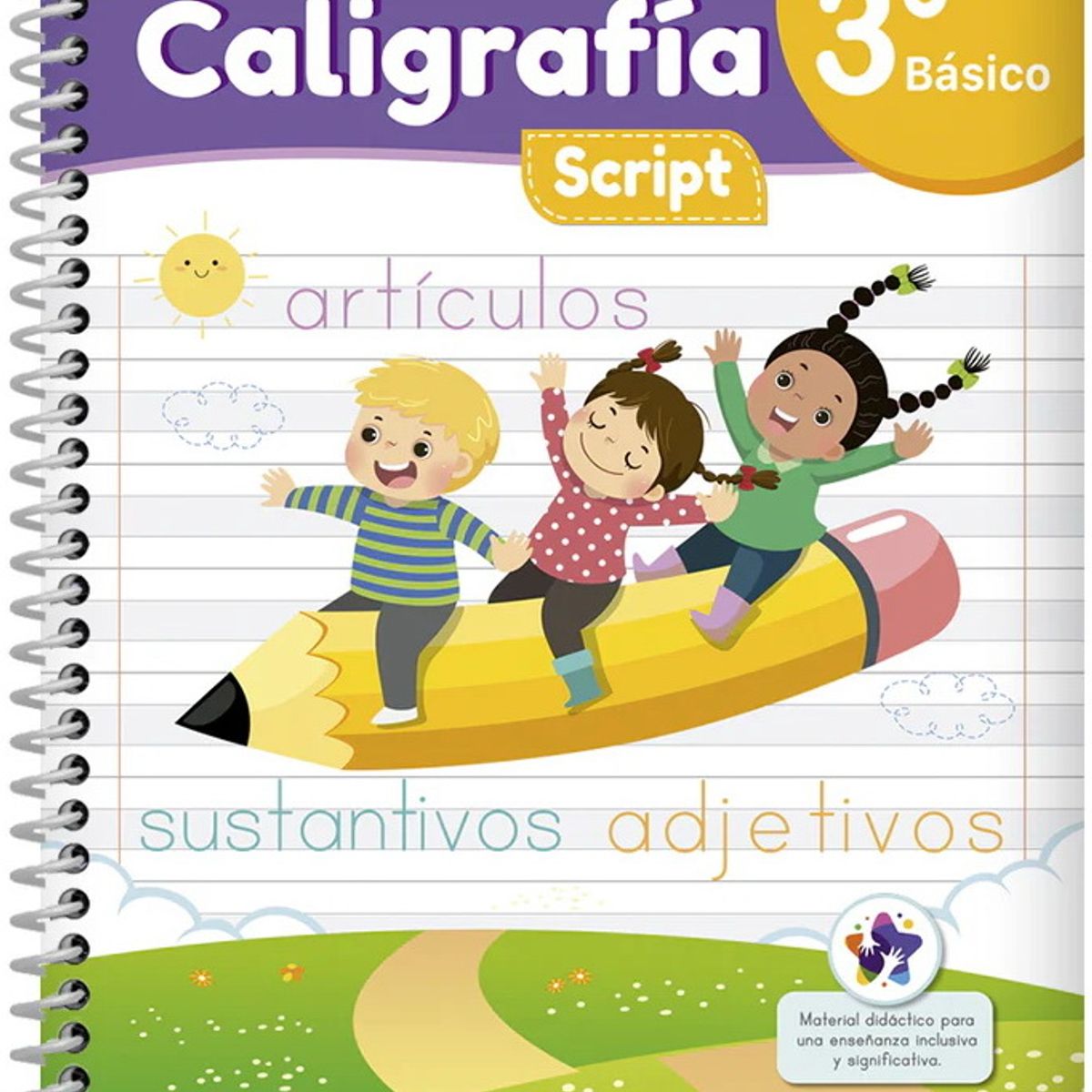 ANTARTICA LIBROS - Cuaderno De Caligrafia Script 3° Basico Horizontal